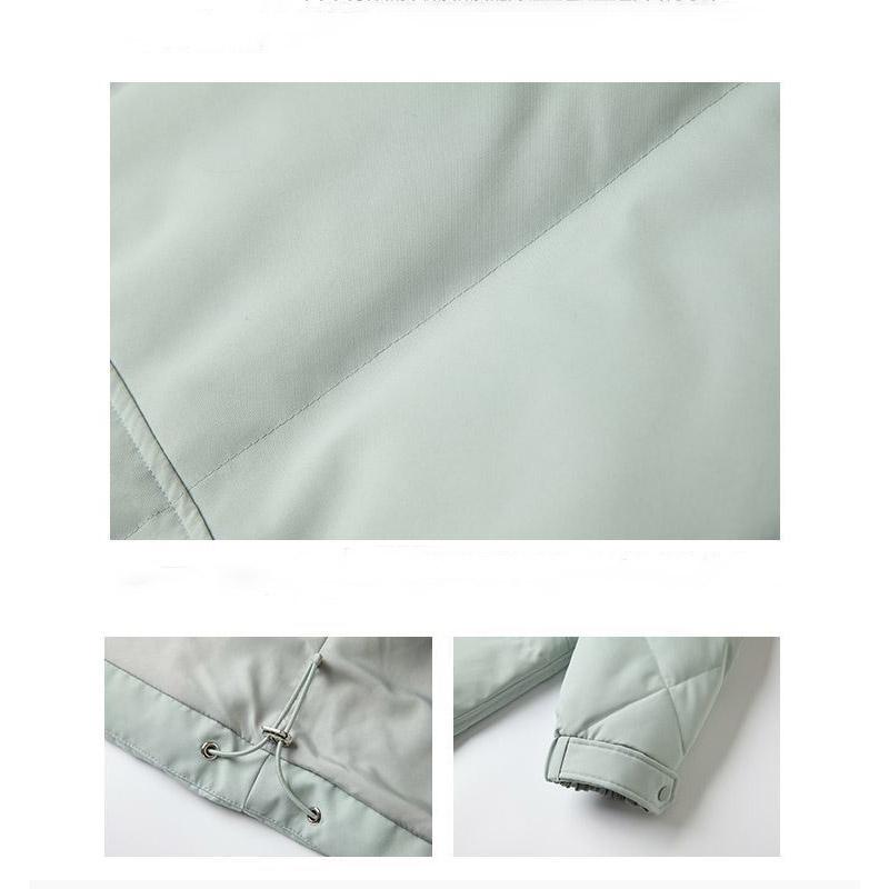 Purple Down Jacket Women Clearance Large Fur Collar Over The Knee Super Long Thickening