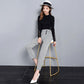 Spring and Summer Plaid Pants Korean Casual Pants Trousers Feet Harem Pants Women Are Thin Straight Loose Large Size Thin Section