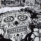 Sugar Skull Cover Set Boys Duvet Bedding Black and White Home Textiles Floral Printed Gothic