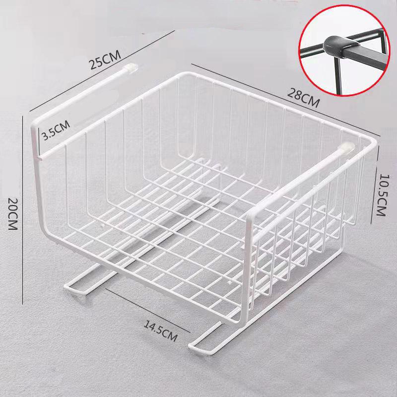 Joliannss Kitchen Storage Bin Under Shelf Wire Rack Cabinet Baskets Organizer Holder Stand