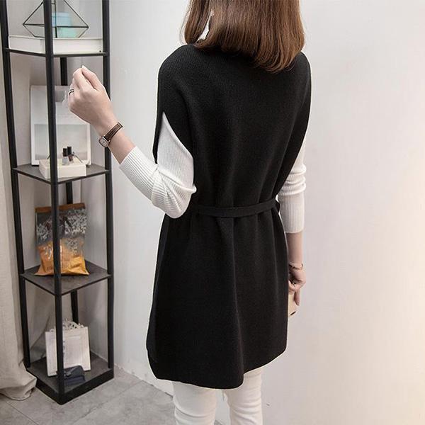 Korean Sweater Sweater Women's Bottomed Shirt Vest Two-piece Set Loose Women's Versatile Long Sleeve