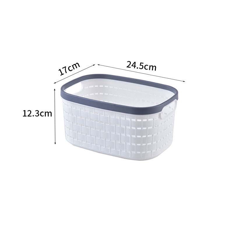 Toys Storage Basket Desktop Plastic Storage Basket Cosmetic Snack Storage Basket Office Sealing Basket Storage Box