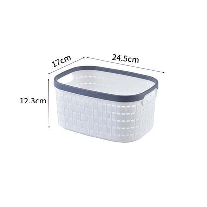 Toys Storage Basket Desktop Plastic Storage Basket Cosmetic Snack Storage Basket Office Sealing Basket Storage Box