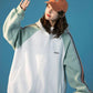 Spring and Autumn Loose All-match Sports Cardigan Hooded Baseball Uniform Sweater Women Jacket