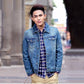 Men's Denim Jacket Retro Jeans Jacket Street Casual Pilot Fashion Hole Slim Men's Bomber Jacket