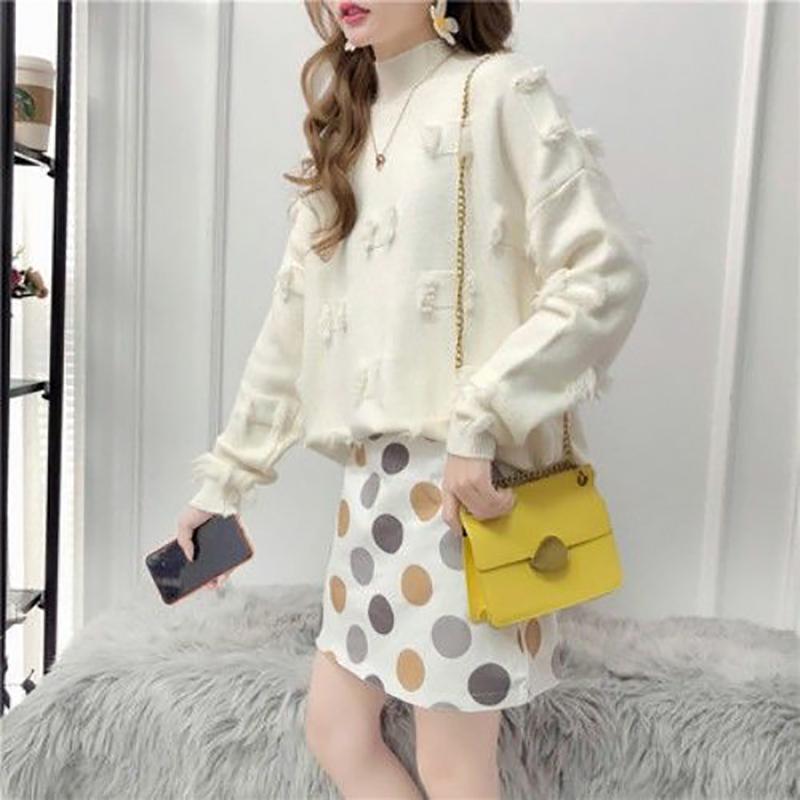Women's Pullover Sweater Loose Outer Wear Short Wild Sweater Fashion Trend Casual Women's Top