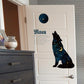 Starry night wolf personality porch bedroom bedside sofa door TV background decorative wall stickers