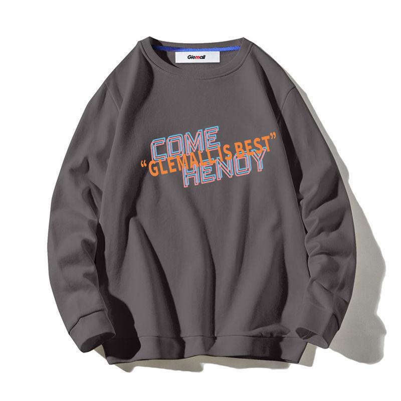 Men's Round Neck Sweater 2021 Autumn New Print Casual Pullover