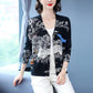 Winter Women's Printed Cardigan V-neck Casual Plus Size Sweater Coat Warm and Fashionable Knitted Cardigan