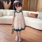 Girls Princess Dress Summer Dress Children Sweet Mesh Puffy Dress Girl Dress Skirt Cute Loli Skirt Sleeveless Round Neck Chiffon Dress