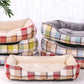 Rectangle Plaid Dog Bed Sleeping Bag Kennel Cat Puppy Sofa Bed Pet House Winter Warm Cotton Beds Cushion for Small Dogs Soft Dog Bed for Cat