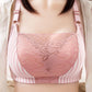 Tube Top Lace Anti-glare Large Size Thin Section Thickened Gathered Bra Breast Adjustment Adjustment Bra Without Steel Ring Underwear Women