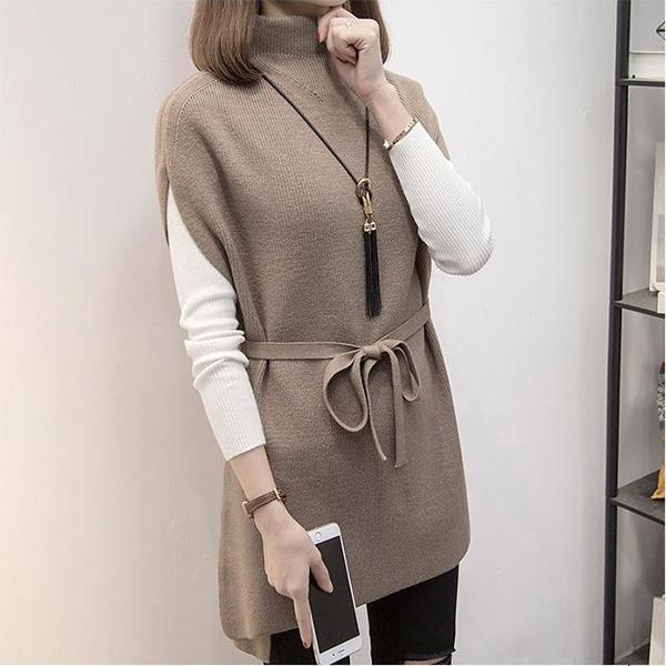 Korean Sweater Sweater Women's Bottomed Shirt Vest Two-piece Set Loose Women's Versatile Long Sleeve