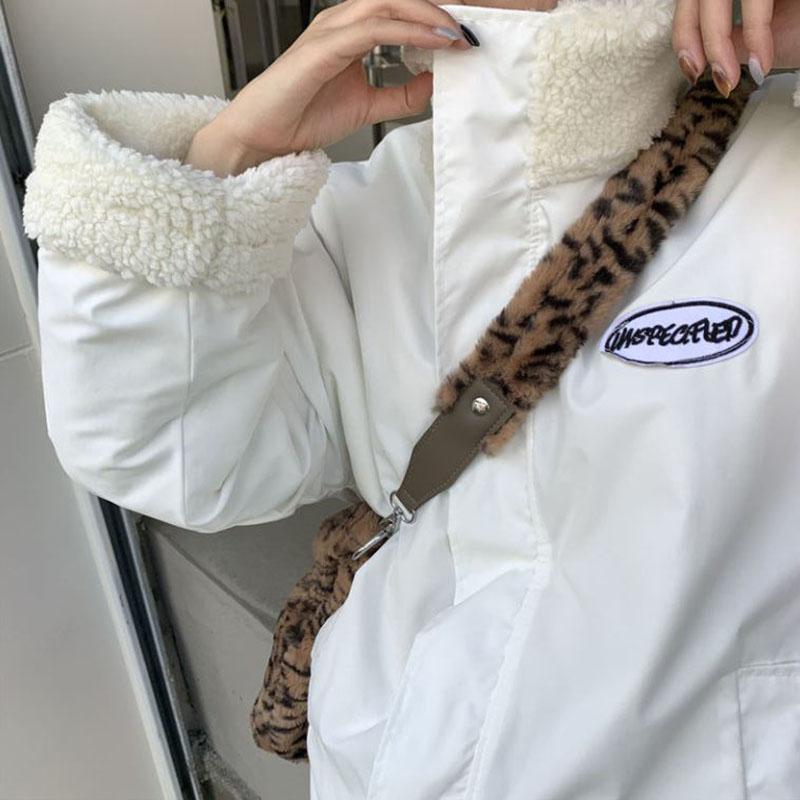 Double-sided Lamb Velvet Jacket Winter Ladies Korean Version of Loose Stand-up Collar Thick Jacket Suitable for Young Women