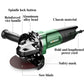 1800W Luxury Wired Angle Grinder Set Multi-function Electric Grinder Polisher Handheld Cutting Machine 18500RPM