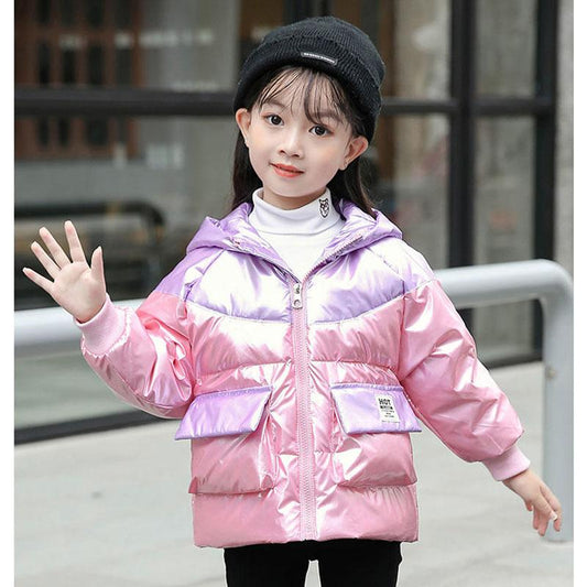 White Duck Down Girls Down Jacket Winter Colorful Thick Warm Jacket