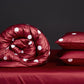 Duvet Cover Sets Silk Bedding Set Satin Grey Queen Bed Quilt Silky 4Pcs Set Summer Bedclothes