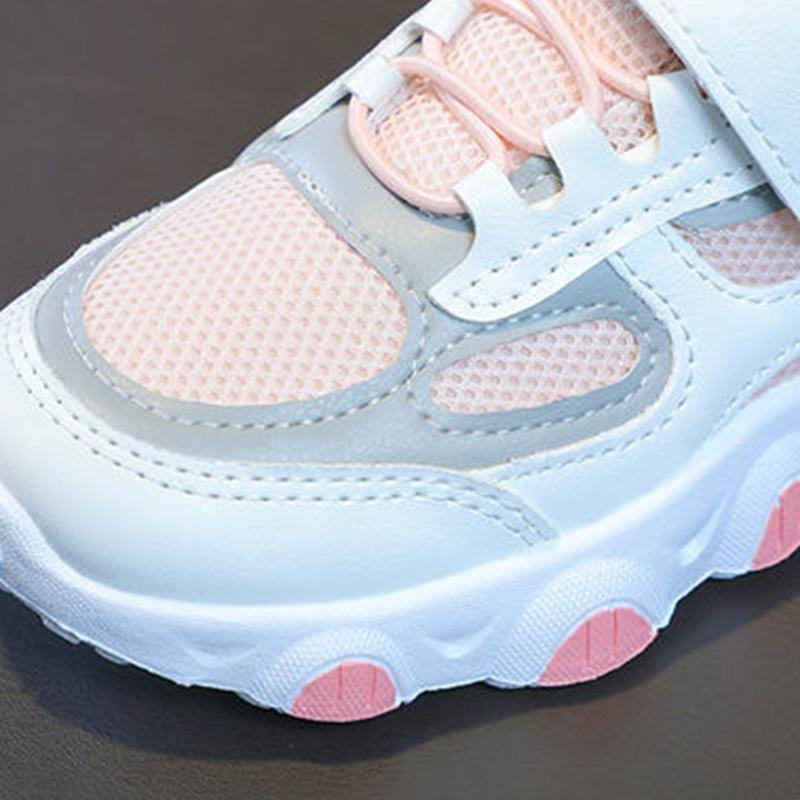 2021 Trend High Quality Children Sping Shoes Breathable Sneakers for Girls Lightweight Kids Sports Soft Bottom