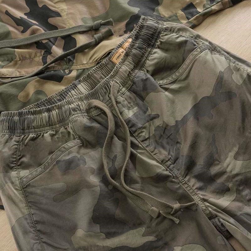 M-5XL Large Size Spring and Autumn Camouflage Pants Cotton Casual Trousers Men's Harem Pants Wear-resistant Overalls