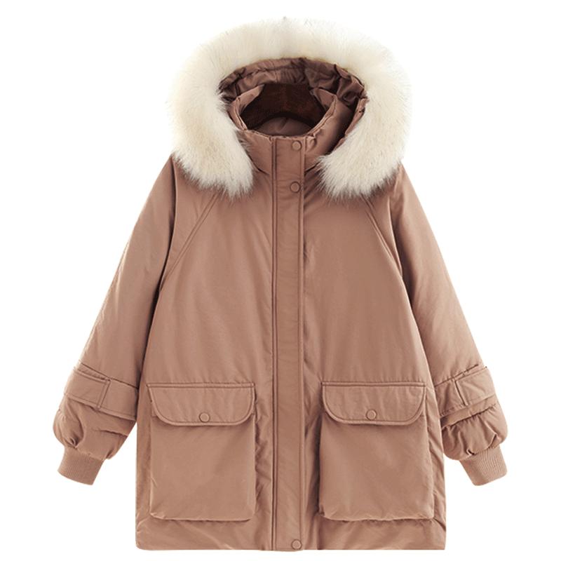 Winter Oversize Cotton-padded Jacket Women's Coat Bread Cotton-padded Jacket Korean Style Loose Thick Cotton-padded Clothes
