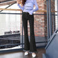 Slim Flared Denim Pants Women's Plus Size Denim Jeans Trousers Summer High Waist Sliming Fit Loose Tassel Denim Pants