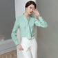 Chiffon White Shirt Female Design Sense Niche Long-sleeved Professional Shirt Suit with Shirt Fabric Light and Breathable Professional Work Wear Shirt