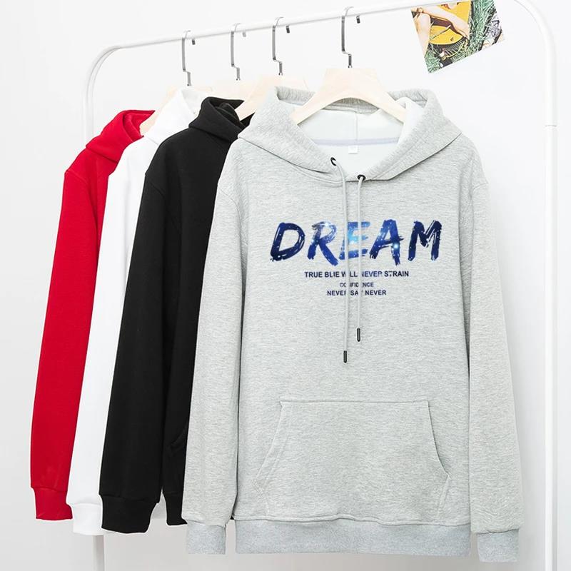 Pure Cotton Sweater Hooded Pullover Hoodie Men and Women The Same Style Couple Trend Top Coat Loose