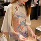 Cheongsam Spring Improved Version Big Sleeve Sweet Retro Young Girl Chinese Style Dress Female