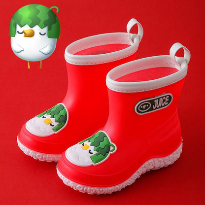 Baby Rain Boots Summer Cartoon Fruit Non-slip and Waterproof Children's Students Infant Men and Women Baby Children's Rain Boots