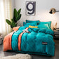 Fleece Bedding Set King Queen Size 4Pcs Bed Set Winter Warm Duvet Cover Pillow Cover Bed Sets