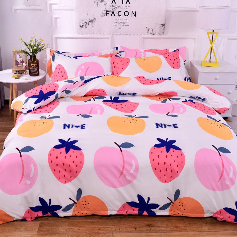 Fitted Sheet Mattress Cover Printing Bedding Linens Bed Sheets with Elastic Band Double Queen
