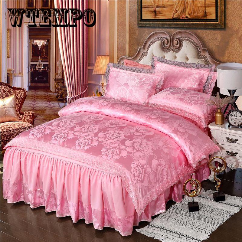 Luxury Jacquard Bedding set Queen King Size Duvet Cover Set Bed Linen bed Cover pillowcase