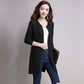 Spring and Autumn Mid-length Sweater Knitted Cardigan Hollow Top Solid Color All-match Female Jacket