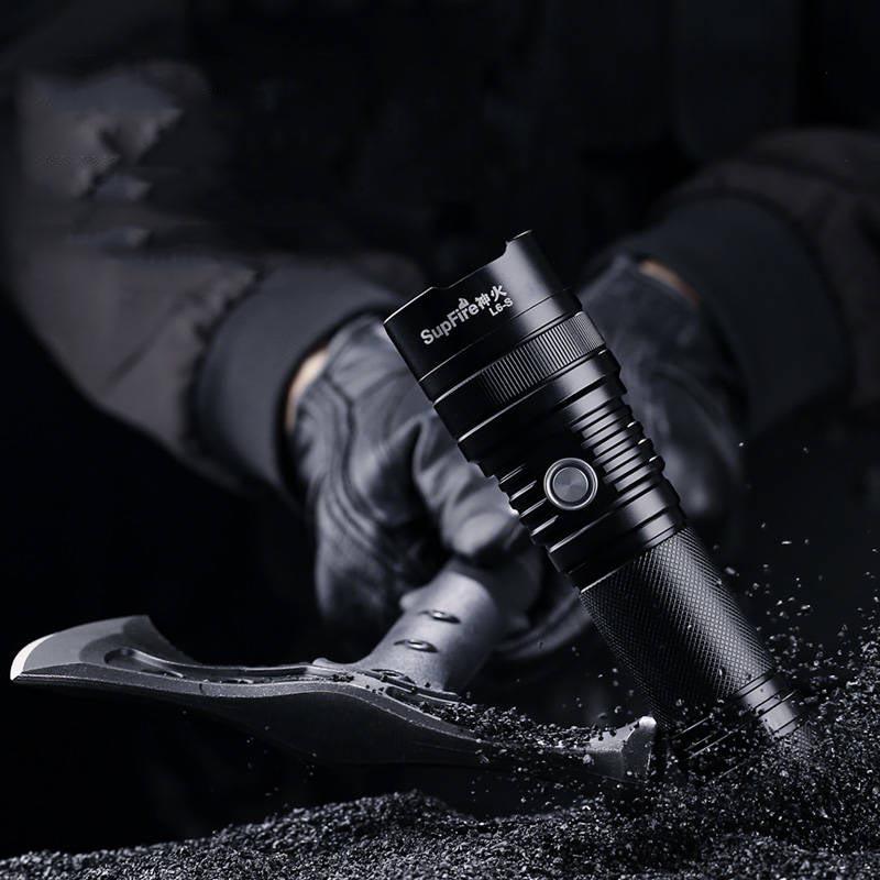 L6-S Strong Light Flashlight Rechargeable Ultra-bright Long-range LED Multi-function Outdoor Special Forces 5000