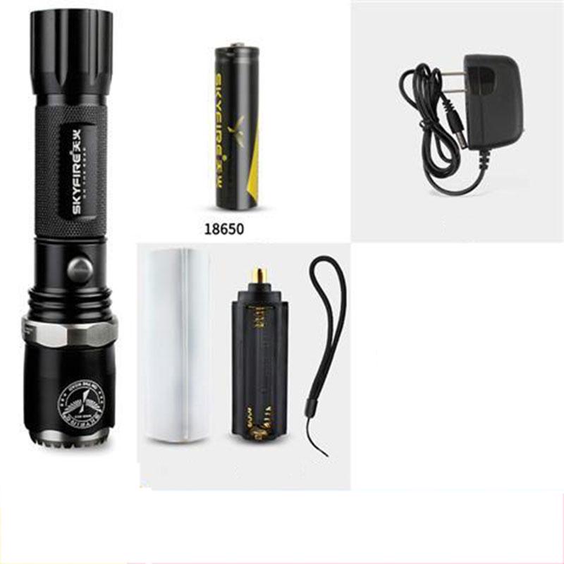Powerful Led Flashlight Zoom Torch 18650/26650 Rechargable Battery Brighter Than Outdoor Light