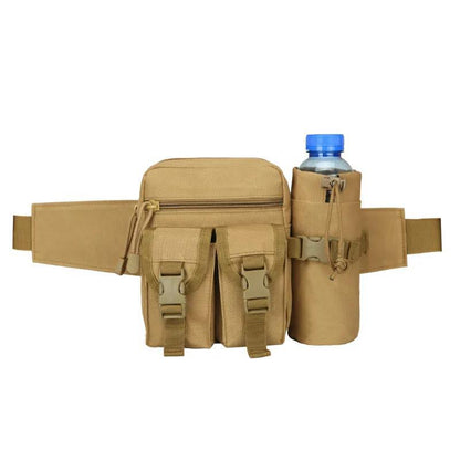 Men's Mountaineering Riding Multifunctional Water Bottle Pockets Outdoor Travel Hiking Pockets Sports Tactical Bag