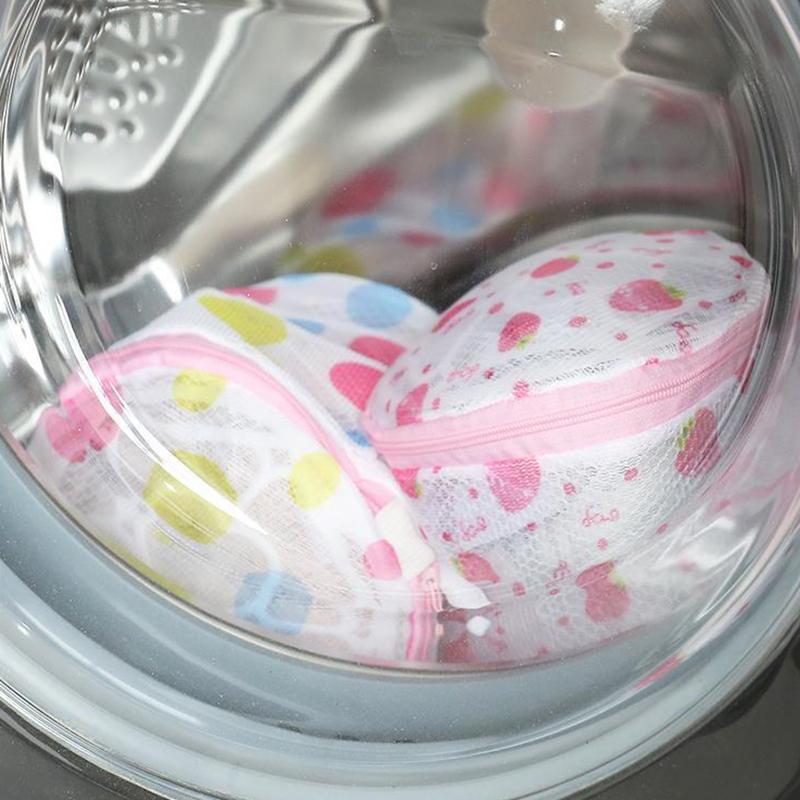 Laundry Bags Washing Machine Clothes Mesh Net Baskets Underwear Bra Blouse Clothing Zipper Organizer Wash Bag Pouch Bag Cartoon Cute Pattern