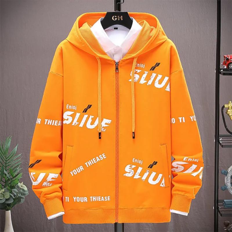 Jacket Sweater Cardigan Youth Men's Handsome and Versatile Hooded Trendy Sports Sweatshirts