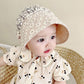 Summer Baby Hollow Out Flower Lace Sun Hat Spring and Autumn Breathable Sun Protective Hat Infant Baby Princess Hat Newborn Sun Hat 1-12M