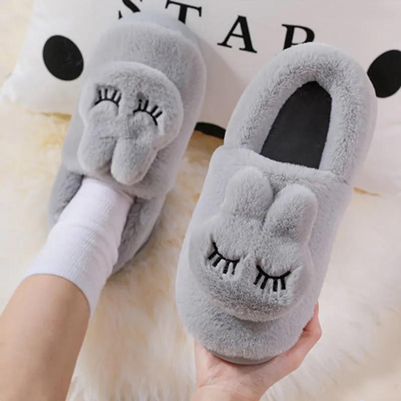 Cotton Slippers Women's Bag with Indoor Thick Bottom Cotton Shoes Slippers Household Autumn and Winter