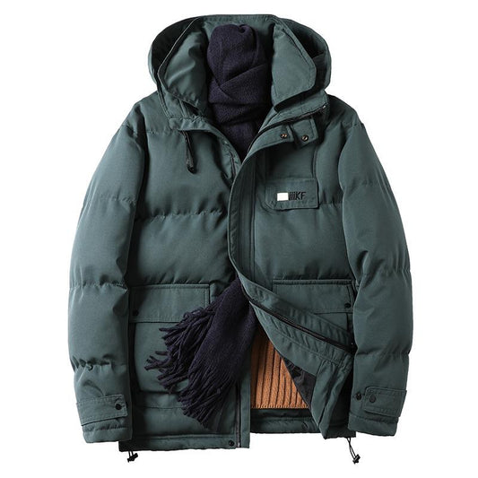 Winter Men's Down Jacket Thick Warm Jacket Casual Hooded Short Down Jacket