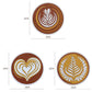 4 Packs of Nordic Coffee Pad Creative Insulation Pad Coaster Restaurant Simple Thickened Coaster
