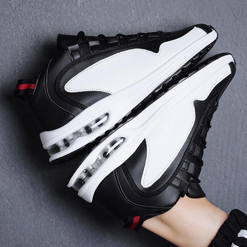Summer Men's Shoes Air Cushion Sneakers Inner Increase Men's Breathable Running Shoes Wild