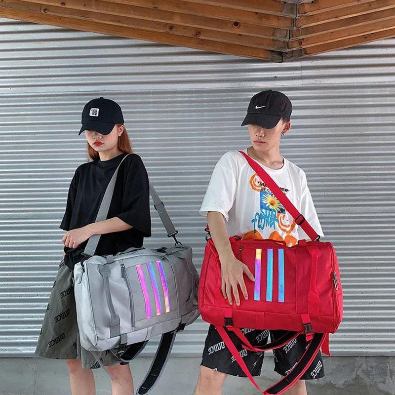 Multi-purpose Bag Reflective Leisure Backpack Male Large-capacity Junior High School College Student School Bag Female Multi-function Travel Backpack