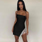 Split Tassel Sexy Dress Women Summer Sling Sleeve Backless Maxi Night Club Party Bodycon Hipster Dress Female