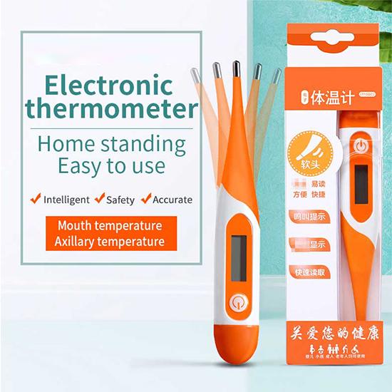 Soft Head Electronic LCD Thermometer Digital Baby Adult Body Fever Temperature Measuring Tools