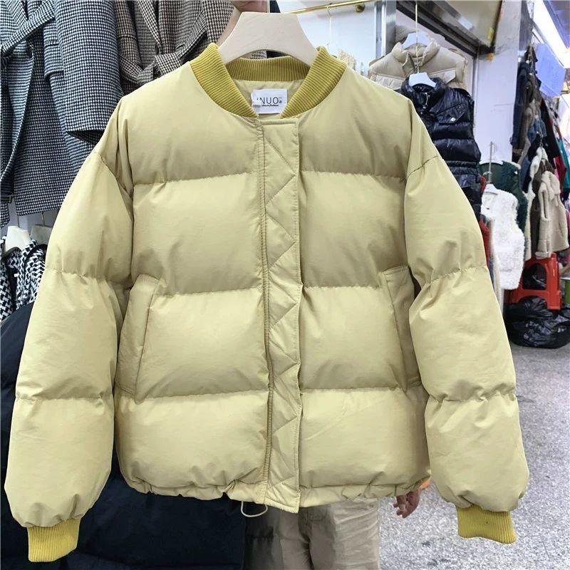 Winter Korean Version of The Trend of Warm Baseball Cotton Padded Jacket Women's Tide Ins Style Padded Jacket