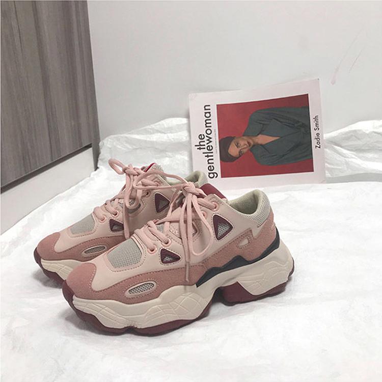 Celebrity Sneakers Women Trendy Chunky Dad Shoes Woman Thick Sole Ladies Platform Shoes Female