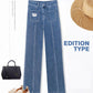 Summer Thin Wide-leg Jeans Girls Loose and Thin Straight-leg Pants Plus Size Casual Wide-leg Long Pants