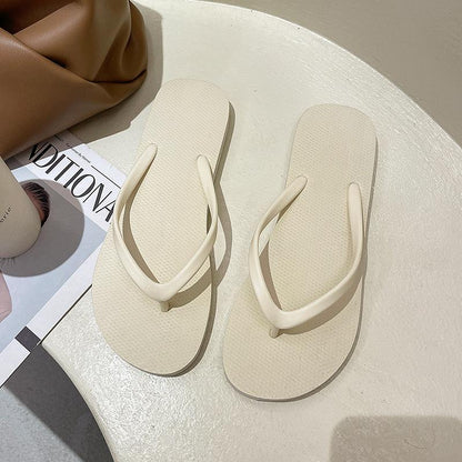 Flip-flops Women's Summer Wear Black Flip Flops Non-slip Bathroom Bathing Beach Beach